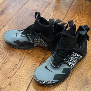 Nike Acronym Black and Gray High-Top Sneakers